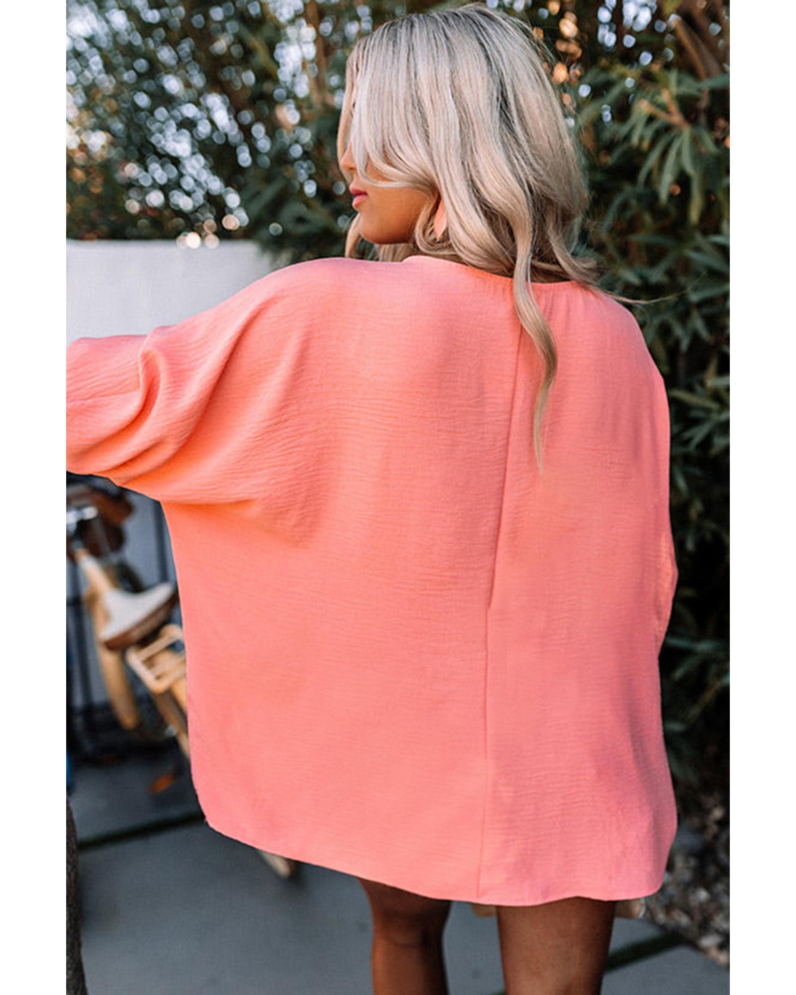 Azura Exchange Shift Top with Smocked Wrist - 2XL