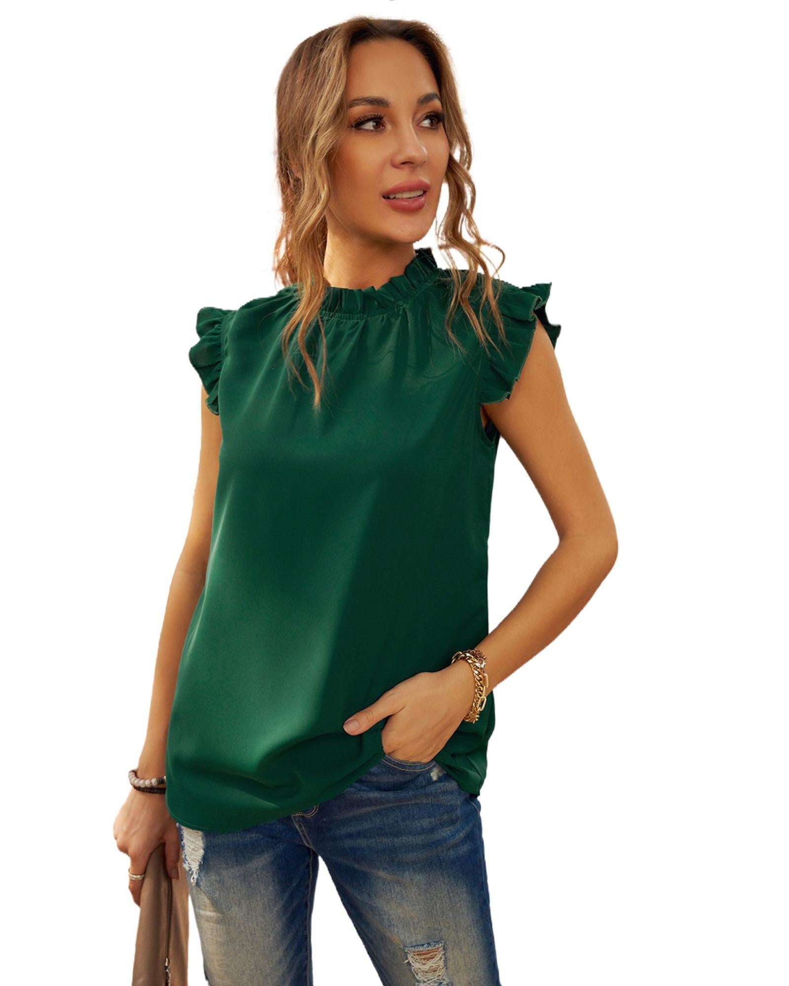 Azura Exchange Flounced Tank Top - XL