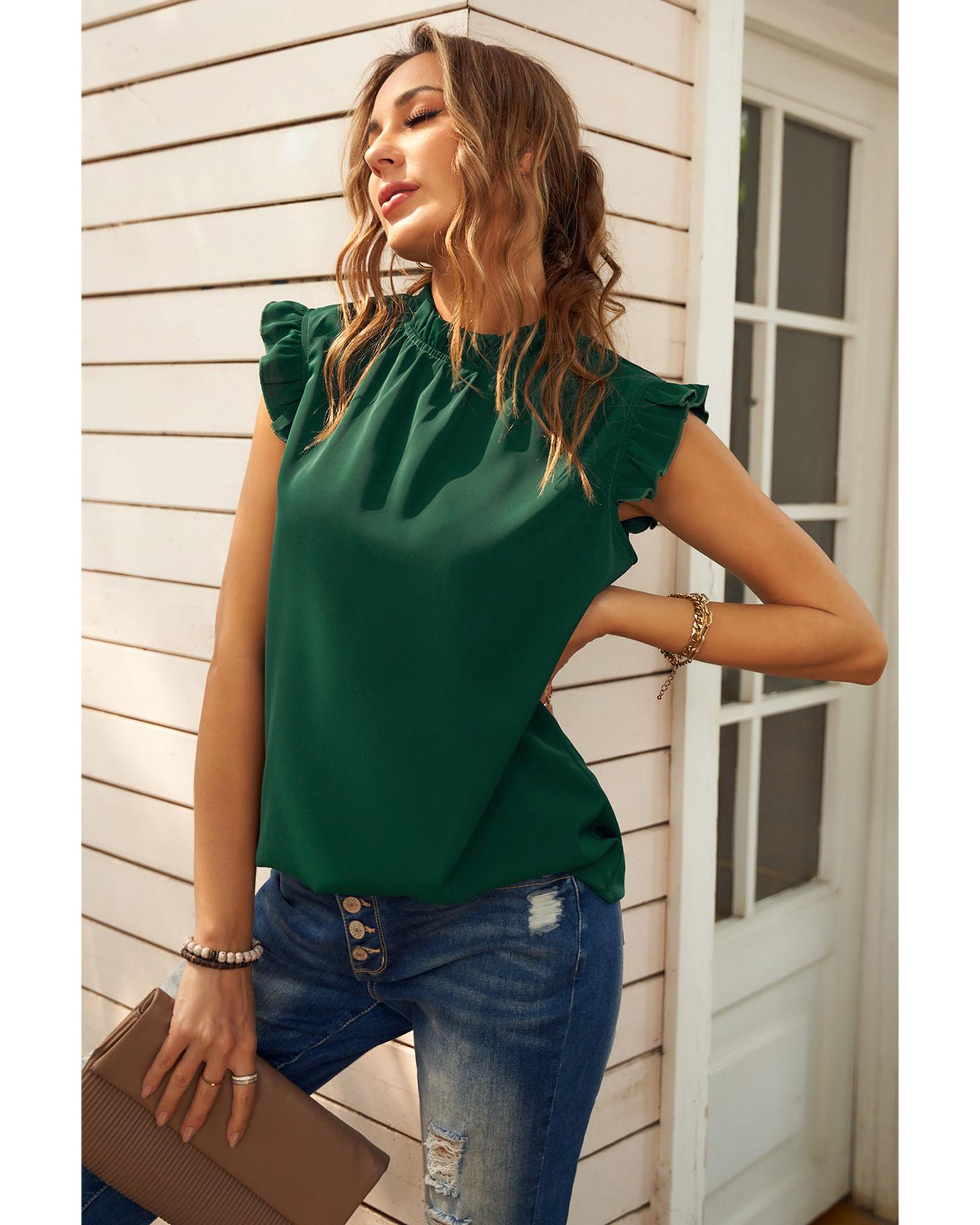 Azura Exchange Flounced Tank Top - XL