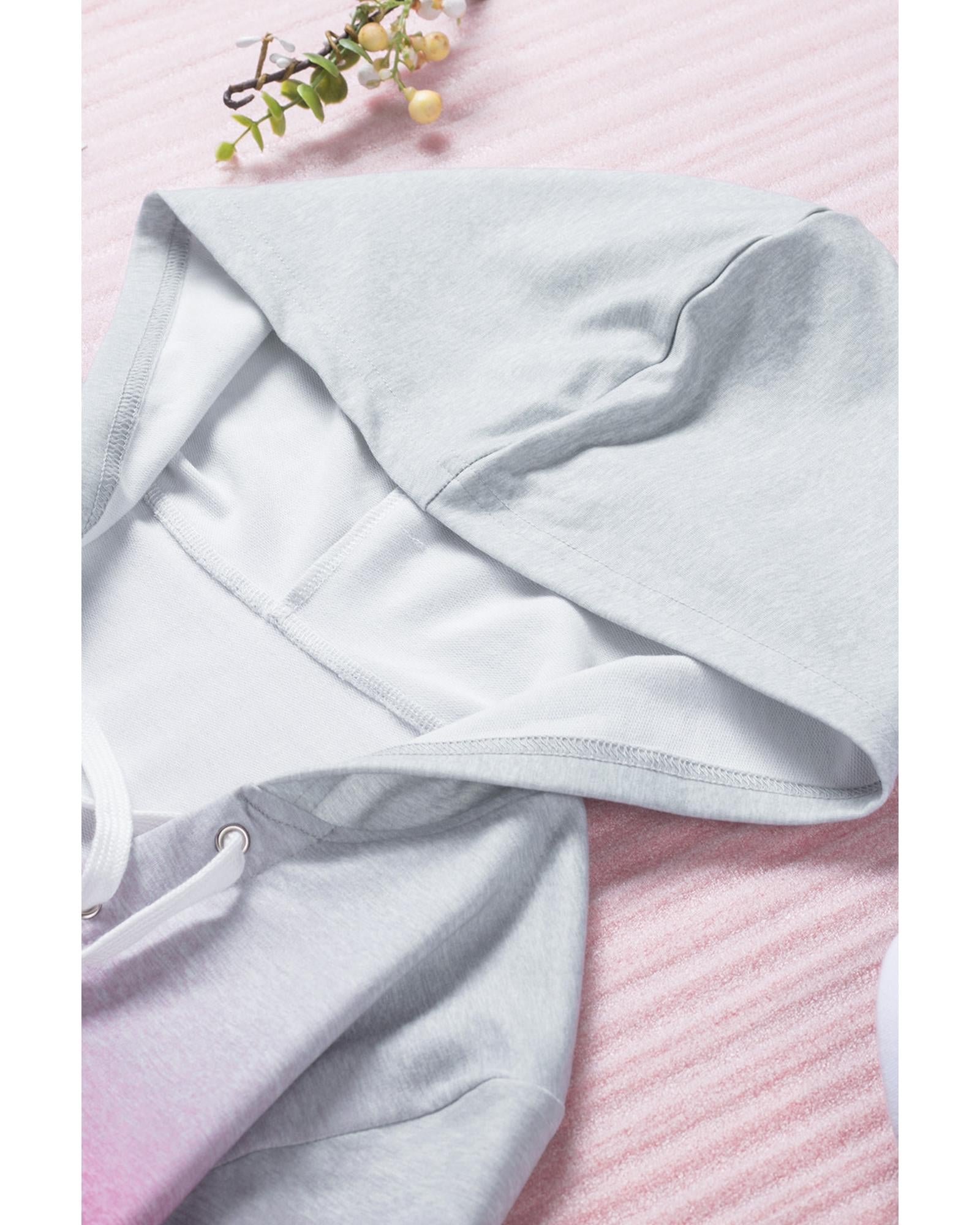 Azura Exchange Gradient Lace Up Hoodie - S