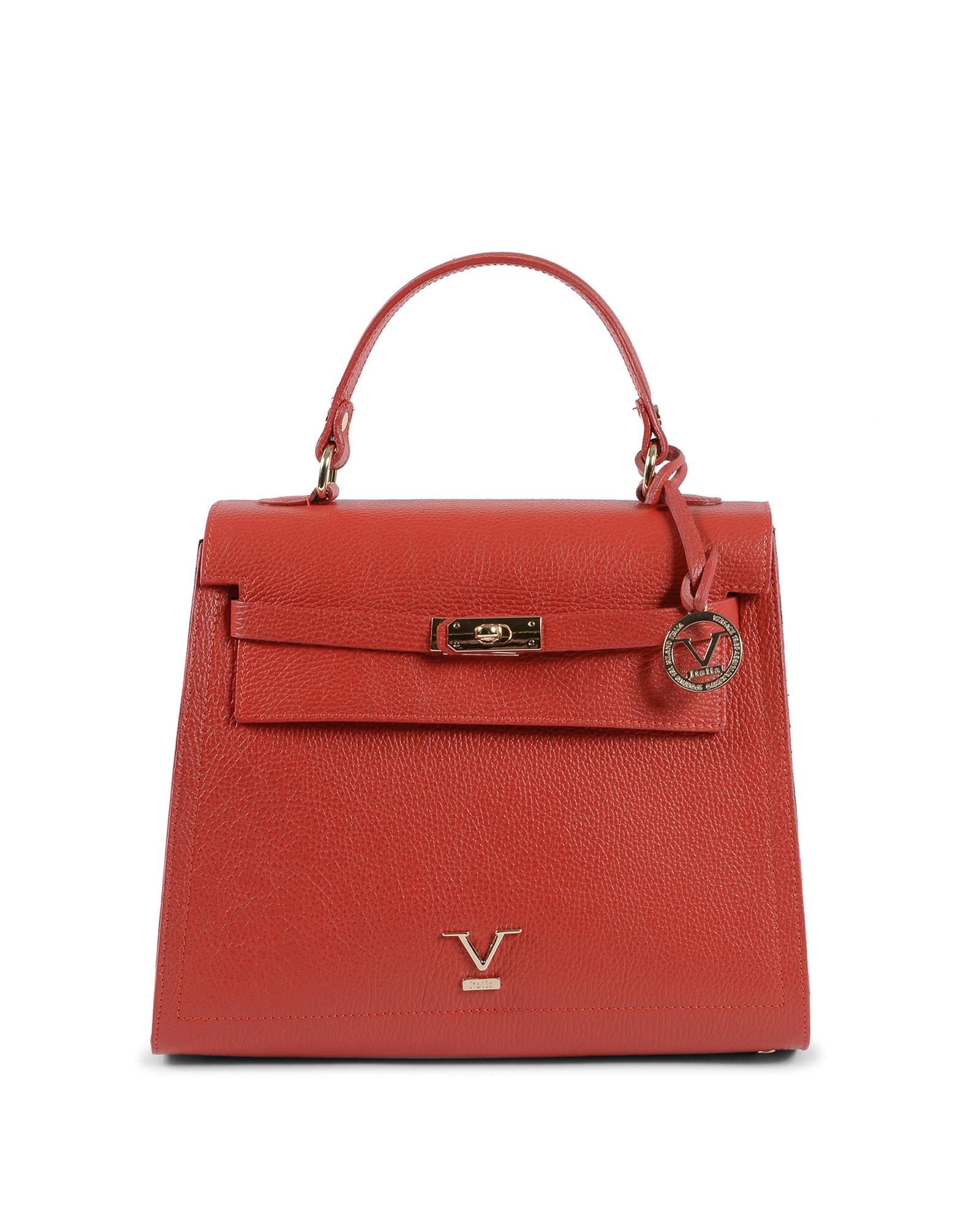 V Italia by Versace 1969 abbigliamento sportivo srl Women's Leather Handbag in Red in Red - One Size
