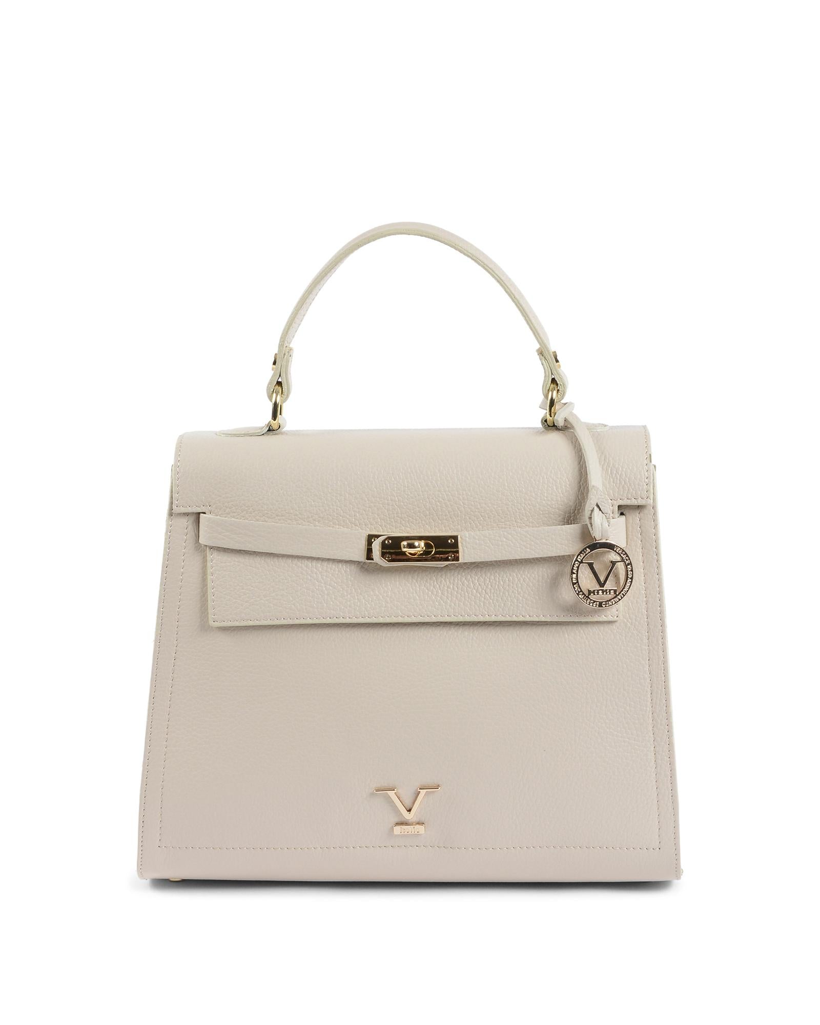100% Leather Handbag - Made in Italy - One Size