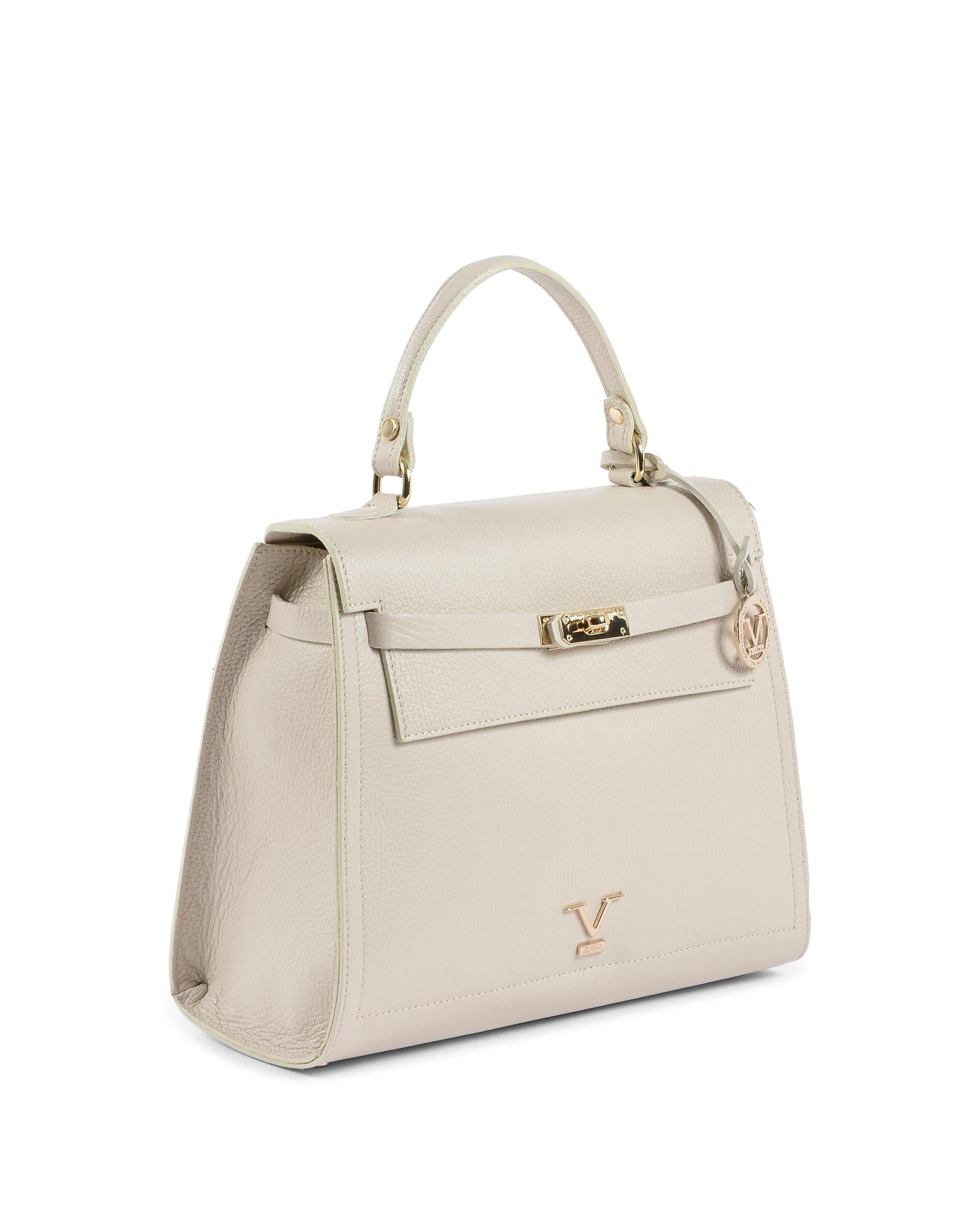 100% Leather Handbag - Made in Italy - One Size