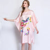Women Sexy Satin Nightwear Nightgown Novelty Clothing Loose Kaftan Bath Gown Nightdress Summer Sleepwear Wedding Night Dress