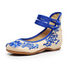 Spring Floral Embroidered Flat Shoes