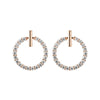 Crystal Rhinestone Round Stud Earrings