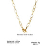 Thick Chain Toggle Clasp Necklace