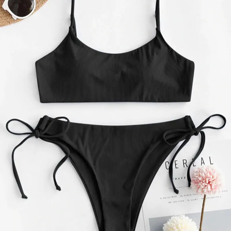 New Swimwear Woman Swimsuit Sexy Bikini Ladies Solid Color Sexy Bikinis Push-up Summer Swimwear Female Swimsuit Beachwear Set