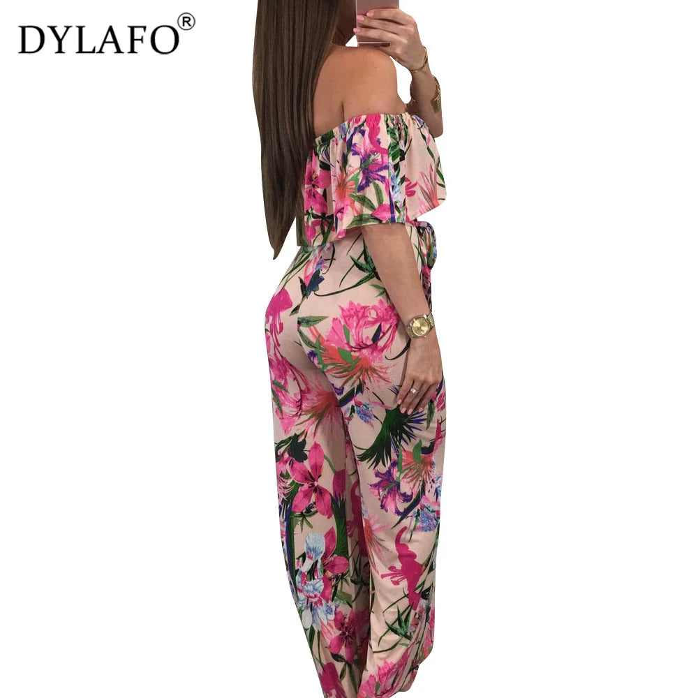 Boho Floral Print Playsuit