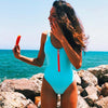 2023 New Sexy Zipper One Piece Swimsuit Women Swimwear Push Up Monokini Bodysuit Swimsuit Print Bathing Suit Summer Beachwear XL
