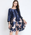 Women Sexy Satin Nightwear Nightgown Novelty Clothing Loose Kaftan Bath Gown Nightdress Summer Sleepwear Wedding Night Dress