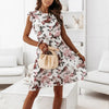 Flower Print Bohemian Dress