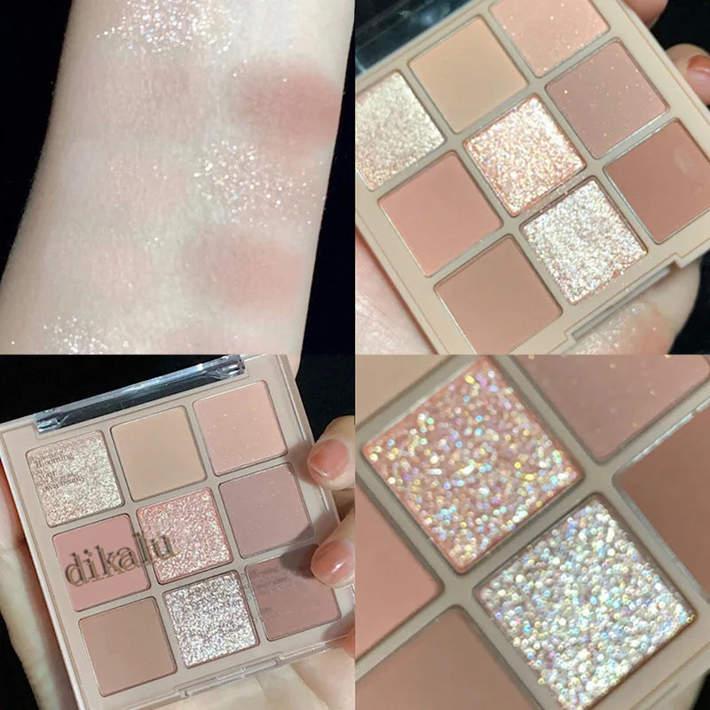 9 Colors Sakura Christmas Eyeshadow Palette