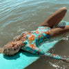 2023 Surfing Sport Swimsuit Long Sleeves Women One Piece Swimsuit  Swimwear Solid Monokini Bathing Suit Tropical Bodysuit Female