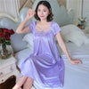 XXXXL Ladies Women Satin Sexy Lingerie Lace Fancy Nightshirts Elegant Chemise Sleepwear Night Baby Doll Underwear Sleepwear