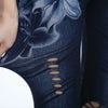 Hot Sexy Women Jean Skinny Jeggings Pants high waist leggings female print ankle-length Slim Legging Fitness