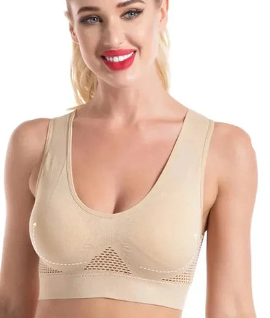 Seamless Mesh Sports Bra