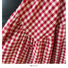 Grid De Mujer Patchwork Skirts For Women A-line High Waist Korean Fashion Casual All-match Female