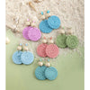 Rattan Raffia Tassel Pendant Earrings