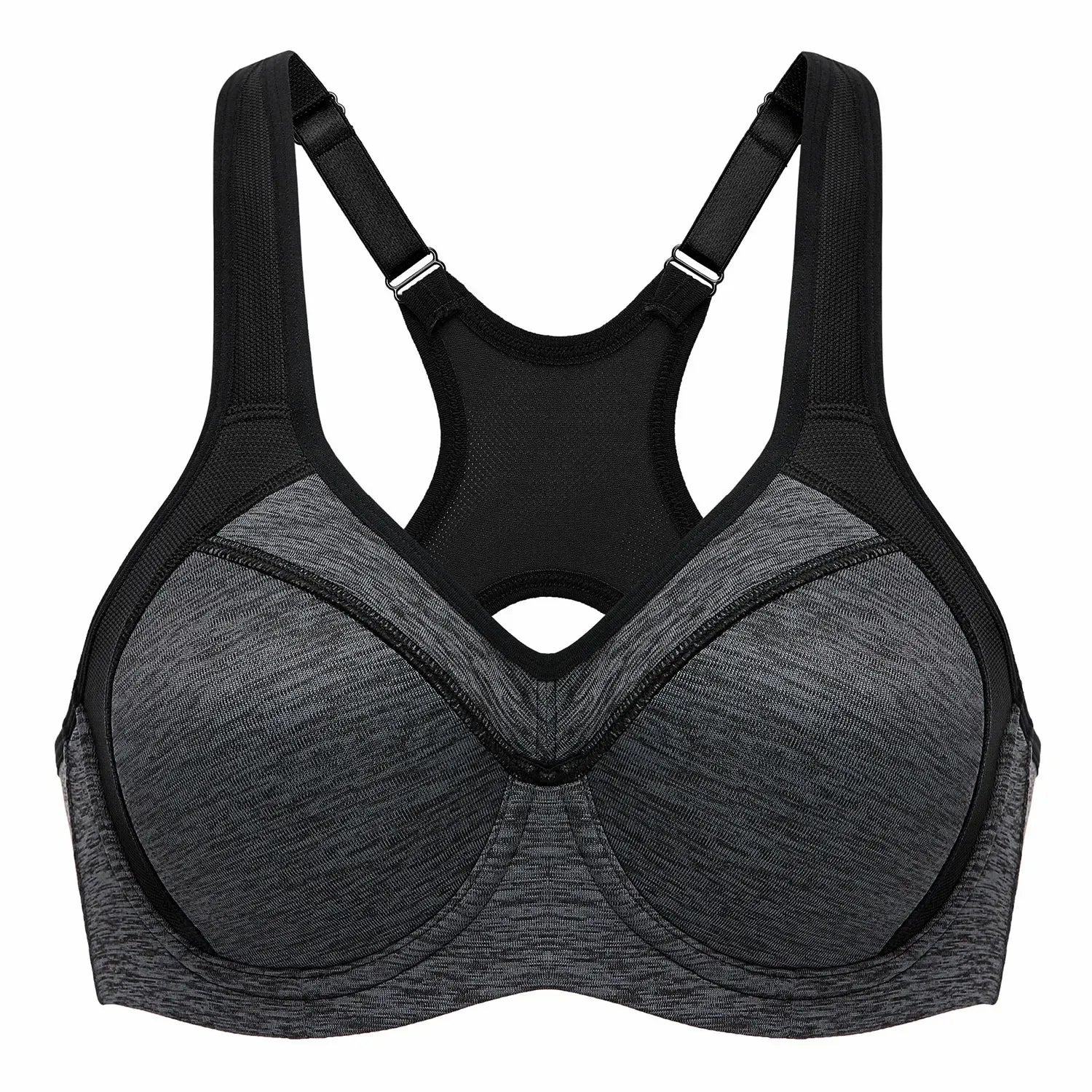 High Impact Sports Bra Power Racerback Underwire Lightly Padded Support Workout Tops Fitness Sportswear Underwear Brassier Women