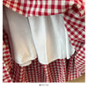 Grid De Mujer Patchwork Skirts For Women A-line High Waist Korean Fashion Casual All-match Female