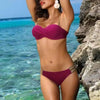 Sexy Print Swimsuit Women Bikini 2024 Solid Push Up Swimwear Female Biquini Brazilian Bikini Set Beachwear Bathing Suit Swimming