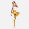 Women Leggings Sexy Tights Pants for Women Metallic Gold Shiny Dance Yoga Leggings Women Trousers Punk Rock Pants Pantalon Femme