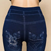 Hot Sexy Women Jean Skinny Jeggings Pants high waist leggings female print ankle-length Slim Legging Fitness