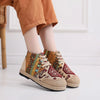 Linen Canvas Lace Up Shoes