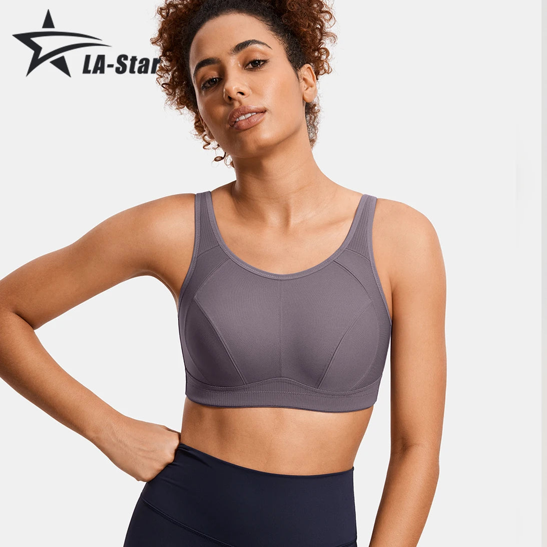 Women Sport Bras High Support Full Coverage No Padded Wireless  Running Fitness Lady Sportwear Tops Plus Size Black Yoga  Bras