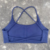 Sports Bra Women Cross Straps Gym Workout Crop Top Sexy Yoga Vest High Impact Fitness Bralette Push Up Running Padded Underwear