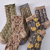 Retro Harajuku Embroidered Women Socks