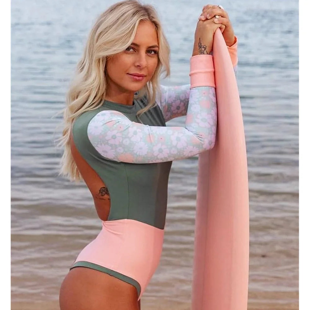 Long Sleeve Surfing Bathing Suit