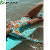 MUOLUX One Piece Swimwear Women Swimsuit 2024 bikini Floral Print Long Sleeves Rash Guard Surfing Monokini Bathing Suit Beach