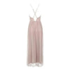 Customized Deep V Mesh Sling Halter Dress Skirts