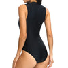 Summer Black Sexy One-Piece Swimsuits Closed Women's Swimwear Sports Swimming Wear Body Bathing Suits Beachwear Pool Bather 2025