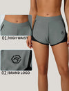 Anfilia Women High Waist Swim Shorts Workout Fitness Tankini Bottom Swimming Bottom Board Short Beach Wear