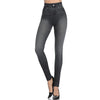 Streetwear Women's Leggings Vintage Casual Pants High Elastic Imitation Denim Slim Fit Leggings Female New Design Sexy Trousers