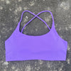 Sports Bra Women Cross Straps Gym Workout Crop Top Sexy Yoga Vest High Impact Fitness Bralette Push Up Running Padded Underwear