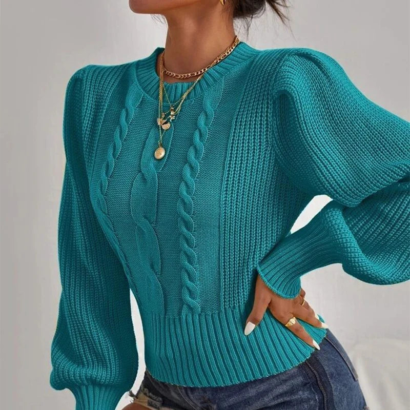 Casual Turtleneck Knitted Sweater