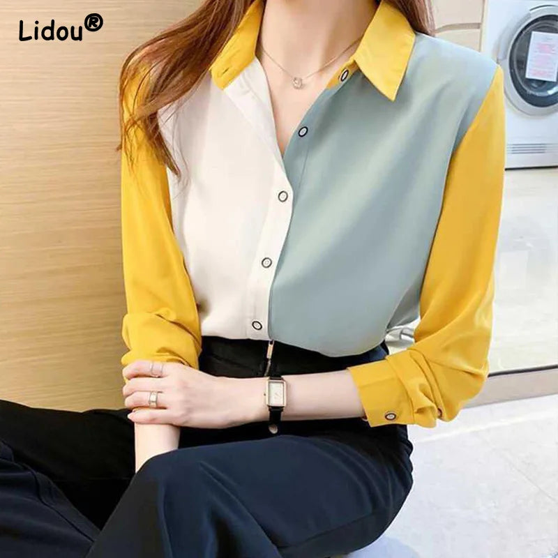 Solid Color Blouse