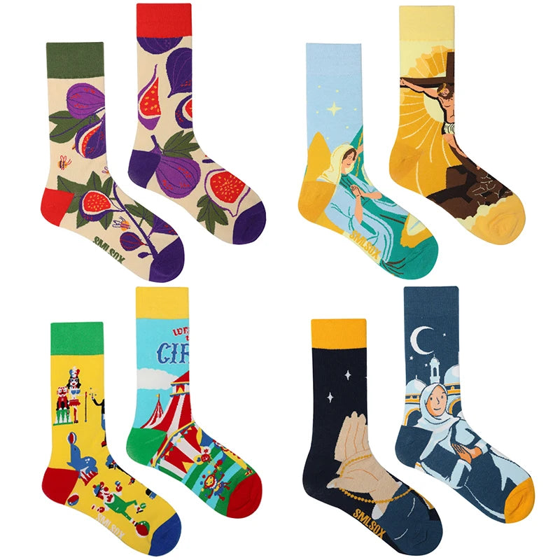 Cool Korean Printed Socks