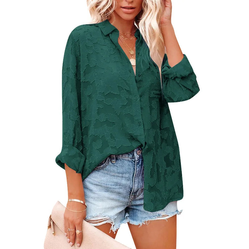 2023 Chrimax Blouse Women's Shirt Long Sleeve Fashion Woman Blouses Female Shirts Basic Ladies Tops Casual Women Clothing