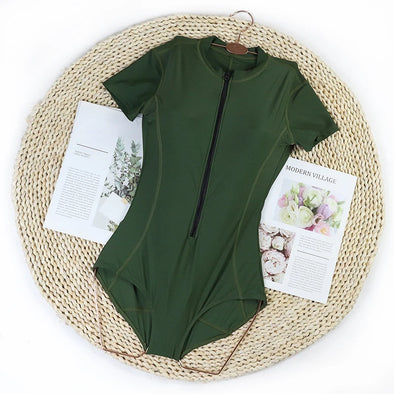 MUOLUX  Long Sleeve Tie Dye One Piece Swimwear Women 2024 Monokini Bath Suit Bodysuit Swimsuit Summer Beach Rash Guard Surfing