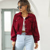 Lantern Sleeve Cropped Jacket