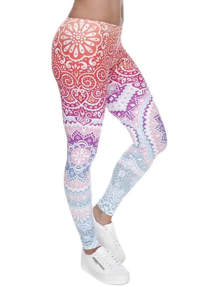 Ombre Mandala Yoga Leggings