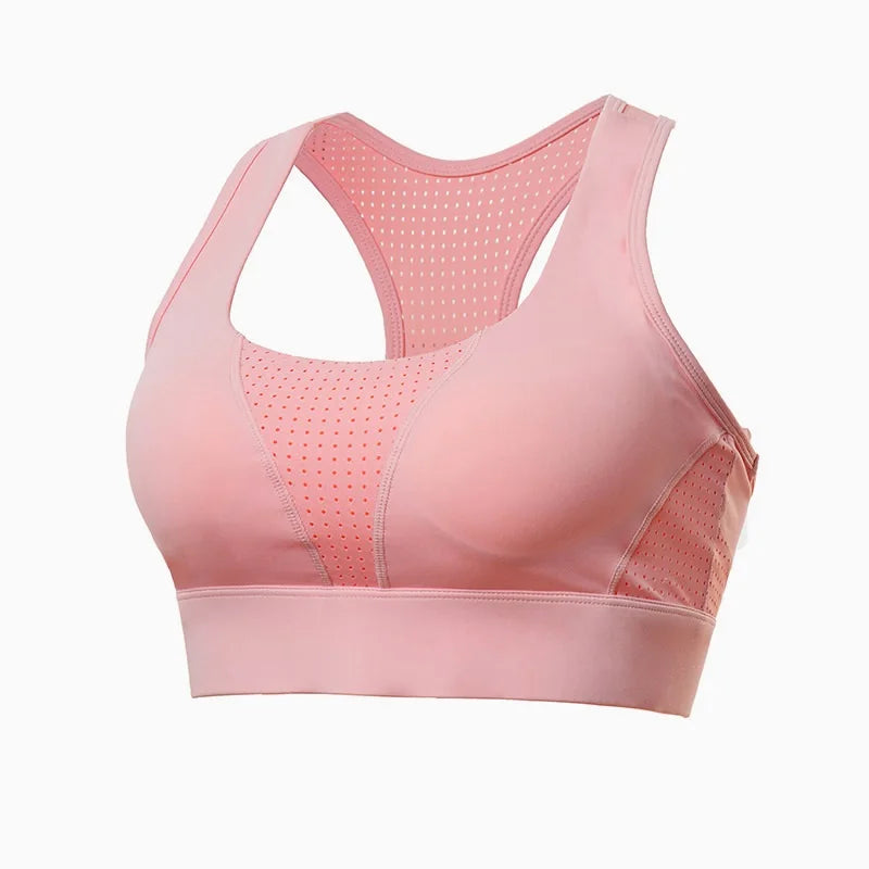 S-5XL Sports Top Yoga Bra Women Push Up Underwear BH Gym Shirt Fitness Breathable Sportswear Sports Bra  Crop Tank Top Plus Size