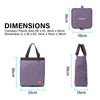 Shopper Bag Tote Bag Foldable Travel Laptop Grocery Nylon KO-SHOULDER PURPLE