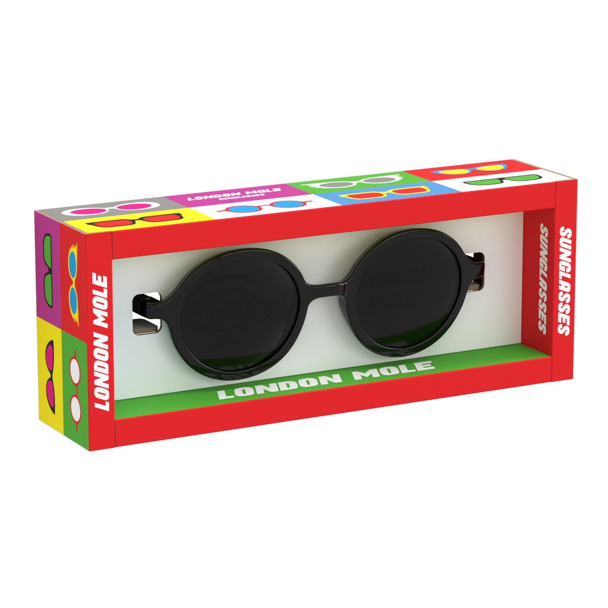 London Mole Artist Sunglasses Gloss Black / Black