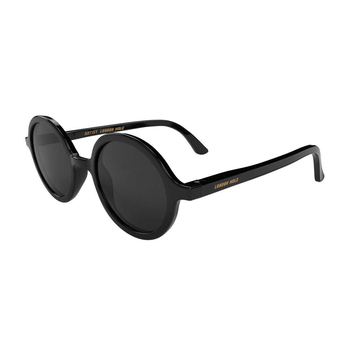 London Mole Artist Sunglasses Gloss Black / Black